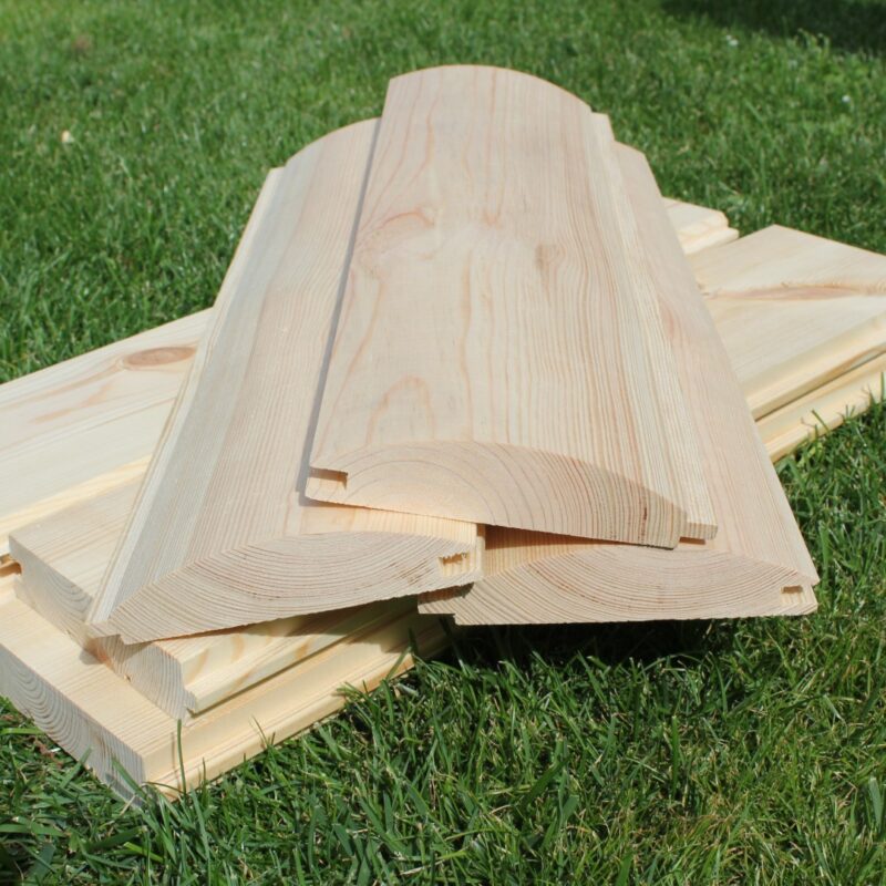 Bardage – imitation demi-rondin