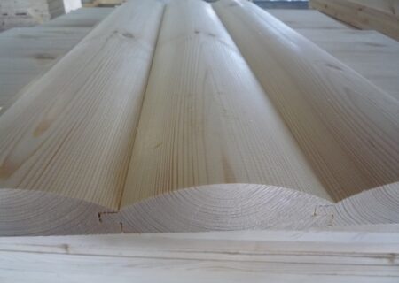 Bardage – imitation demi-rondin