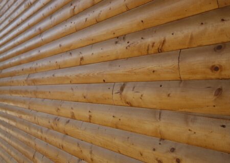 Bardage – imitation demi-rondin